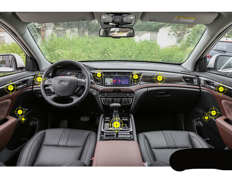 qefh 【防刮花】专用于22款传奇gs8中控内饰膜传祺gs8中控内饰贴 【21