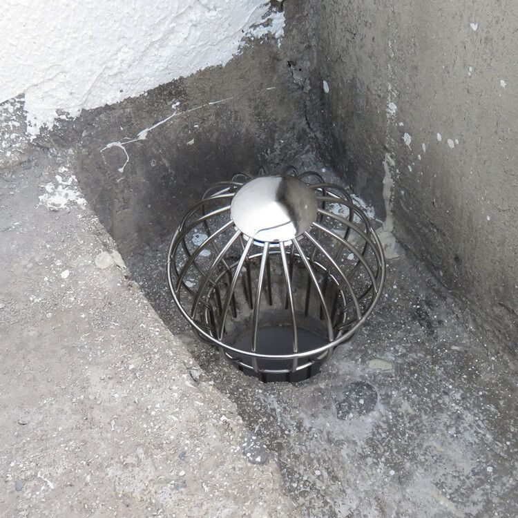 螺驰工程屋顶屋面天沟室外花园雨水斗过滤网304不锈钢天台地漏盖110管