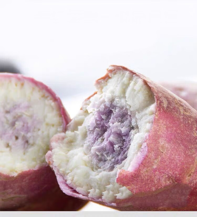 网红冰淇淋红薯一点红番薯新鲜现挖紫心山芋农家地瓜冰激凌花心薯 5斤