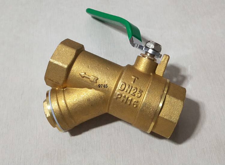 分水器地暖y型过滤器球阀加厚一体铜阀门6分1寸dn2025自来水开关注买