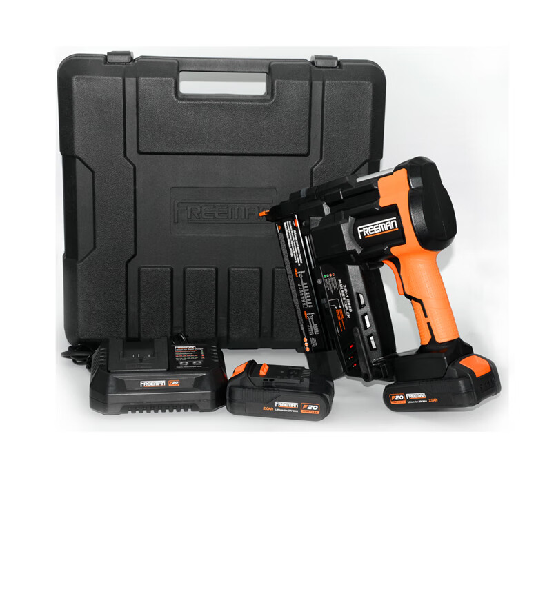 气钉枪电射钉枪打钉直钉抢f50 k440充电式锂电钉枪 锂电池钉枪(2个