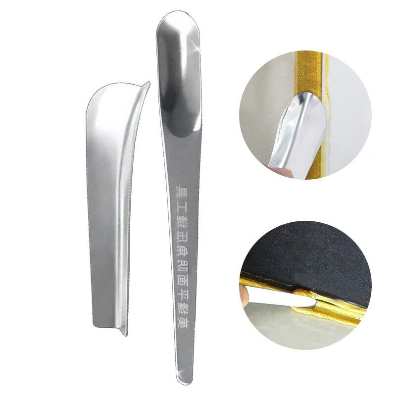 定制美缝阳角刮片不锈钢阴阳角压缝神器美缝全套施工工具胶枪阳角压缝