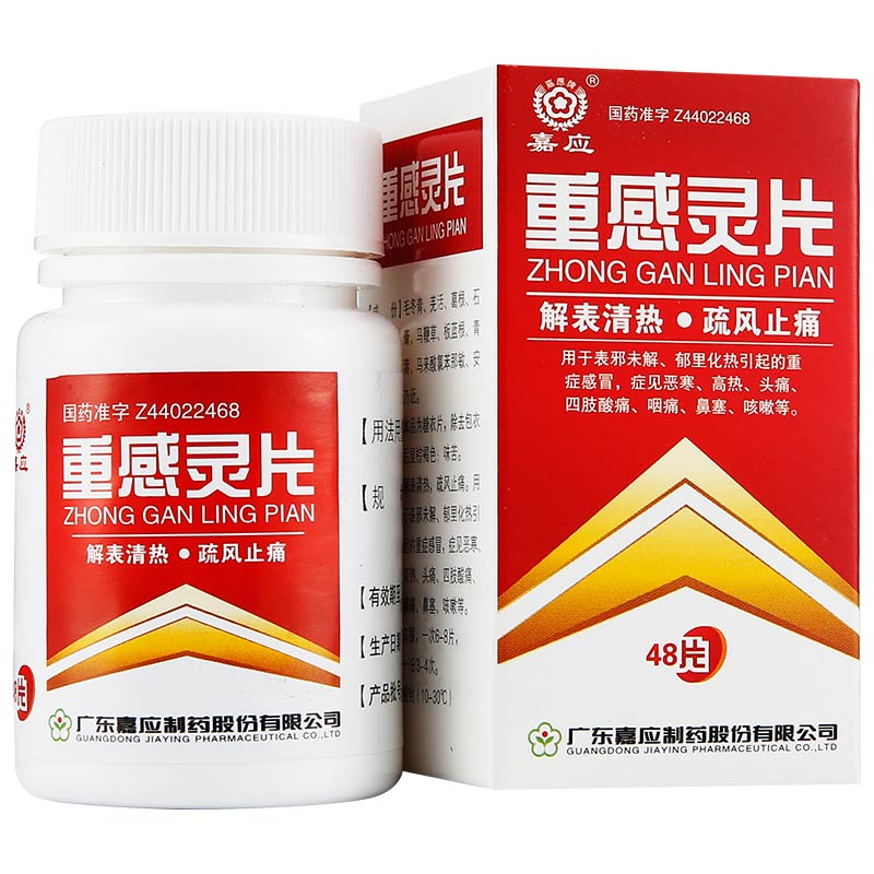 嘉应 重感灵片 48片 1盒装