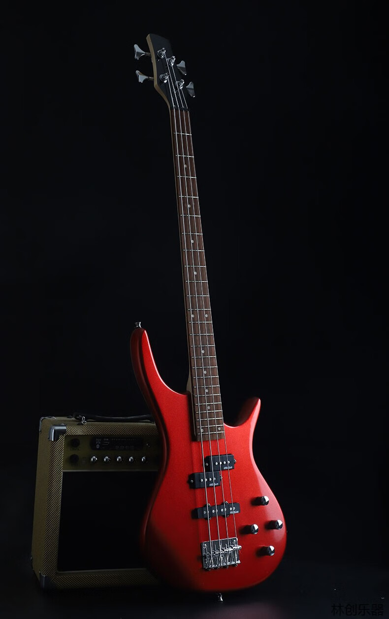 新手入门初学电贝斯四弦24品电贝司4弦bass摇滚演出贝斯乐器 pjb日落