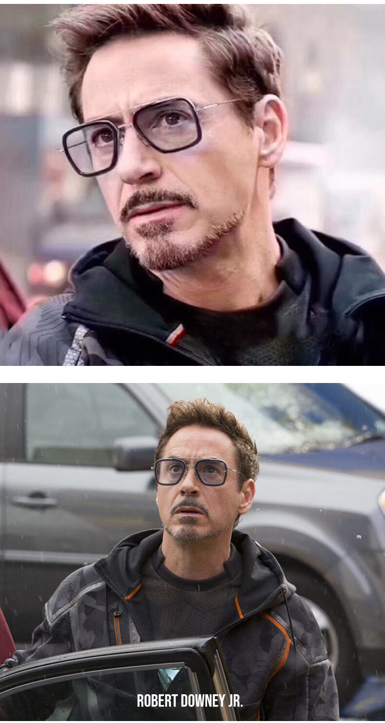 卡若登新品钢铁侠眼镜框钢铁侠罗伯特唐尼同款眼镜漫威复仇者联盟墨镜