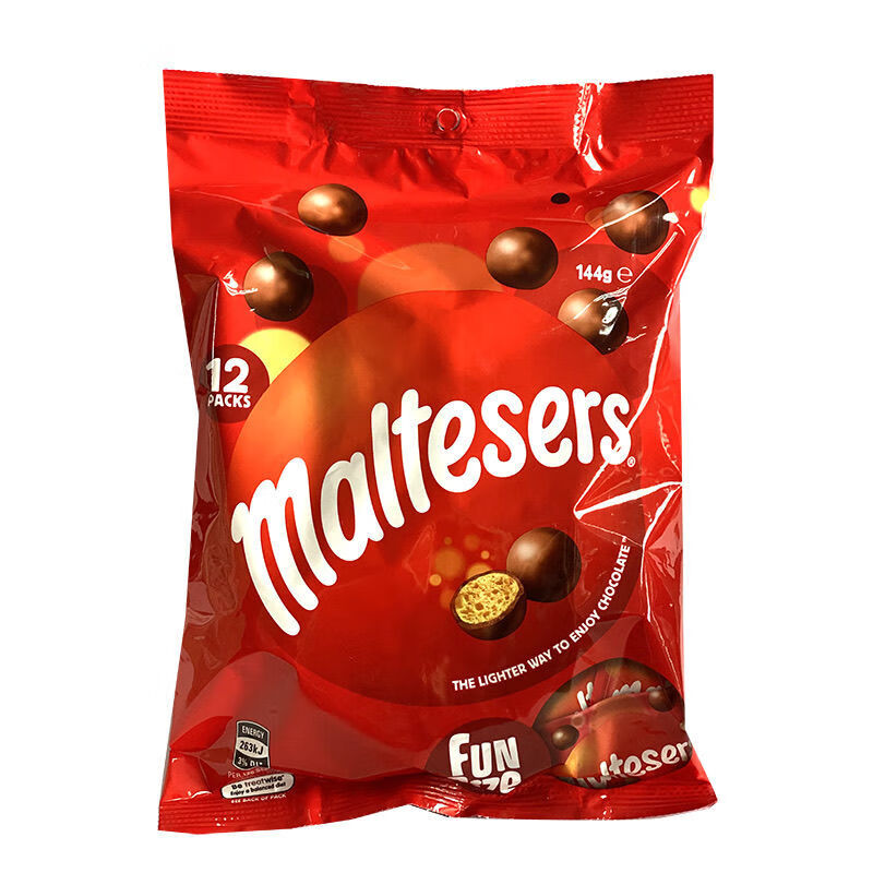 澳洲maltesers脆心牛奶巧克力黑巧克力味麦丽素麦提莎巧克力一盒牛奶
