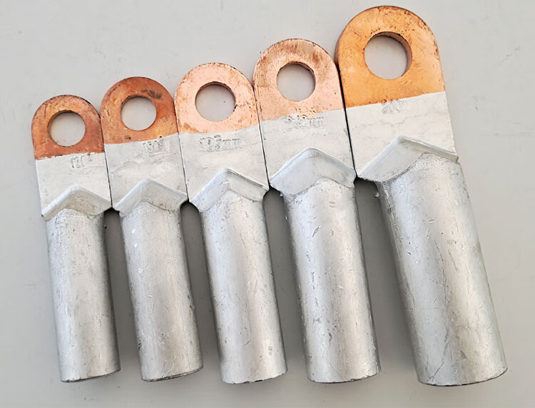 冷压铜铝接线端子dtl电缆对接终端线鼻子线皮子电力金具配件 dtl-25