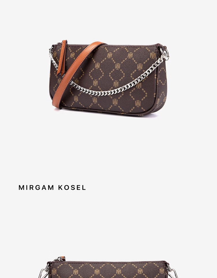 七夕情人节礼物mirgam kosel官网mi系列单肩斜跨腋下包三合一链条女包