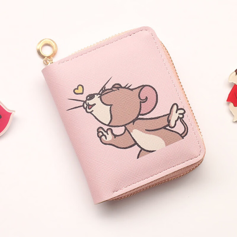 日韩少女学生卡通可爱呆萌小清新小钱包拉链短款迷你零钱包ins 铁拉链