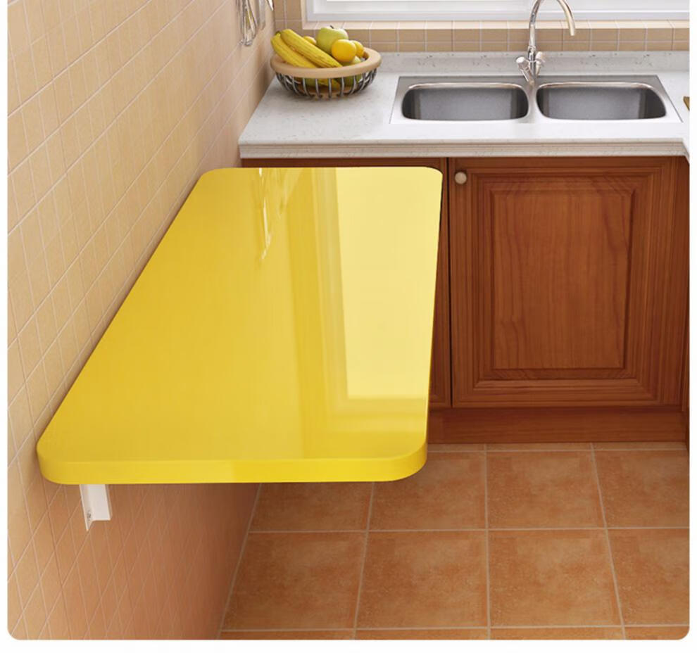 壁挂折叠桌免打孔出租房墙壁挂式折叠桌子餐桌家用厨房墙上折叠桌同款