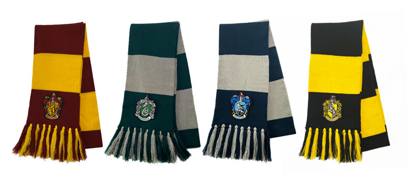 哈利波特 周边 斯莱特林蛇院 刺绣徽章 围巾加长加厚 一代蛇院围巾