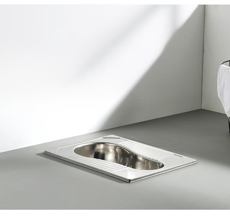 304不锈钢蹲便器农村旱厕蹲便器免冲水厕所蹲坑蹲便大便器便池 蹲便不