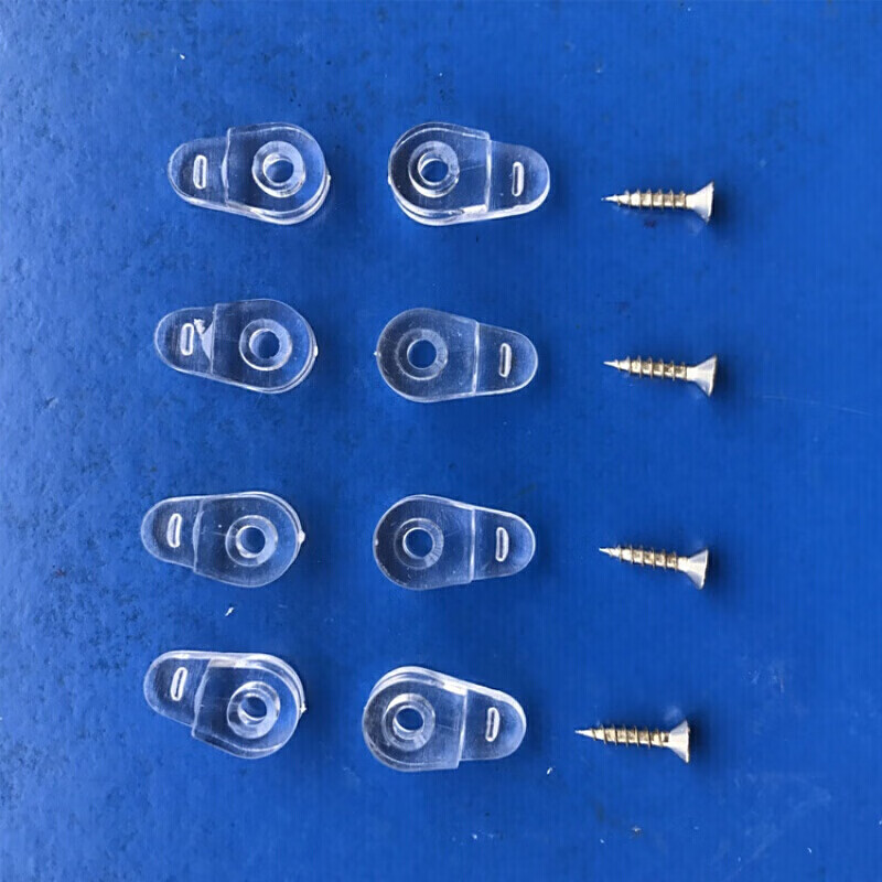 加厚型镜子玻璃卡扣夹托衣柜书柜厨柜固定托促销20个一包装