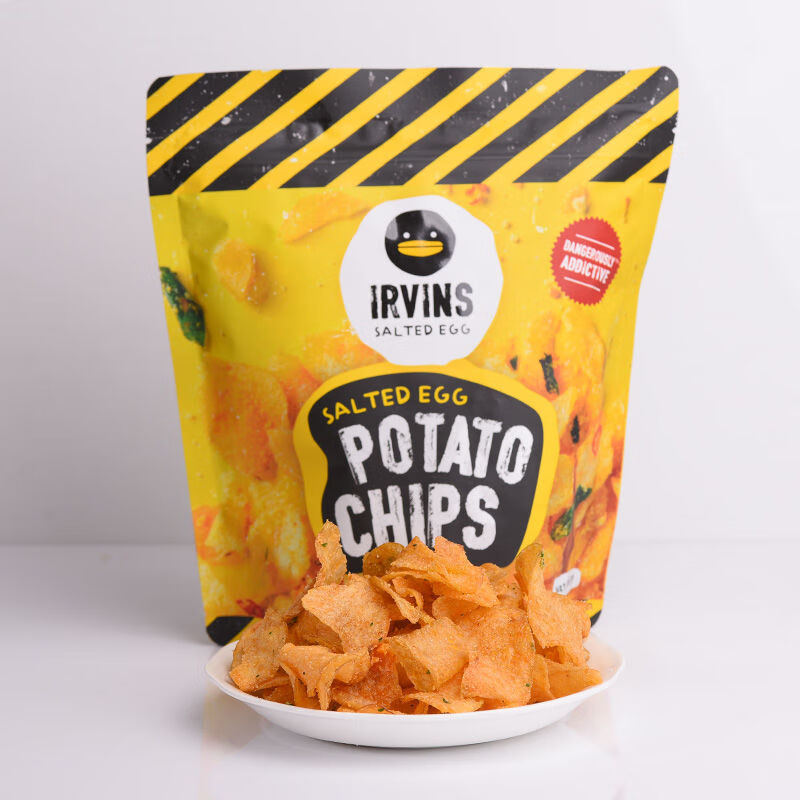 irvins咸蛋黄薯片现货新加坡特产irvins咸蛋黄薯片ins鱼皮零食辣味