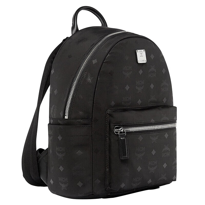 mcm男包印花logo双肩号双肩背包小号代购代购 蓝色muk7adt11 va01