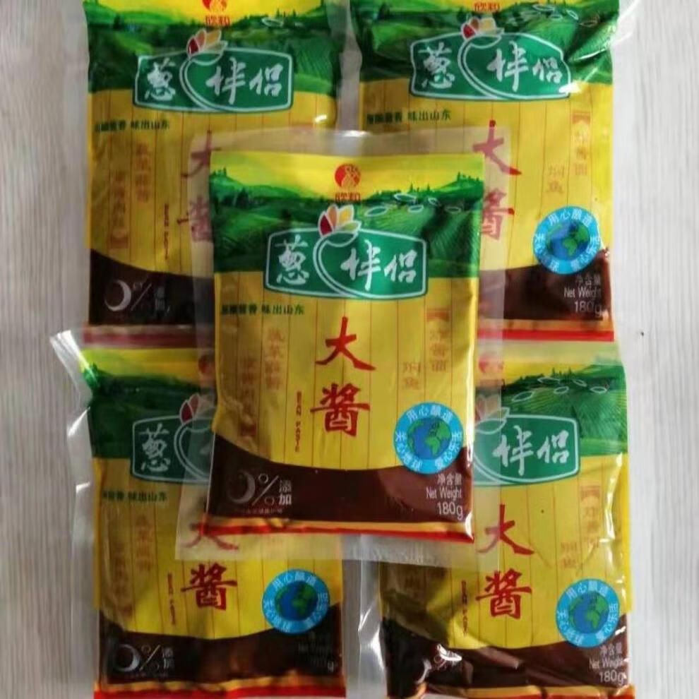 欣和葱伴侣大酱180g袋装酱香浓郁味面馆餐饮大酱180g3袋