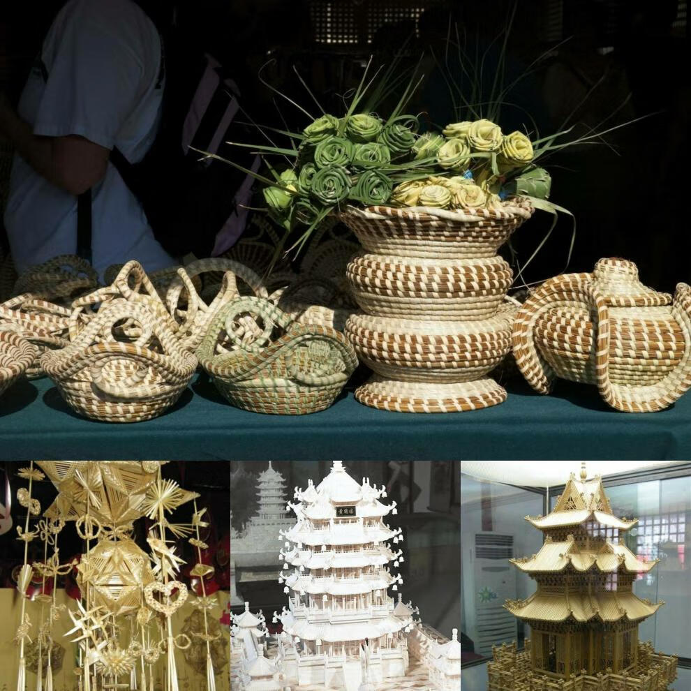 金石榴园艺 麦秆 麦秆画 原生态麦秸杆材料小麦杆麦草编织 手工diy 1