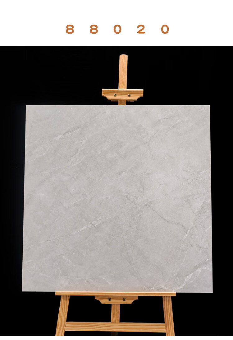 客厅瓷砖地砖800x800亮光全抛釉现代简约灰白色通体大理石地板砖定制