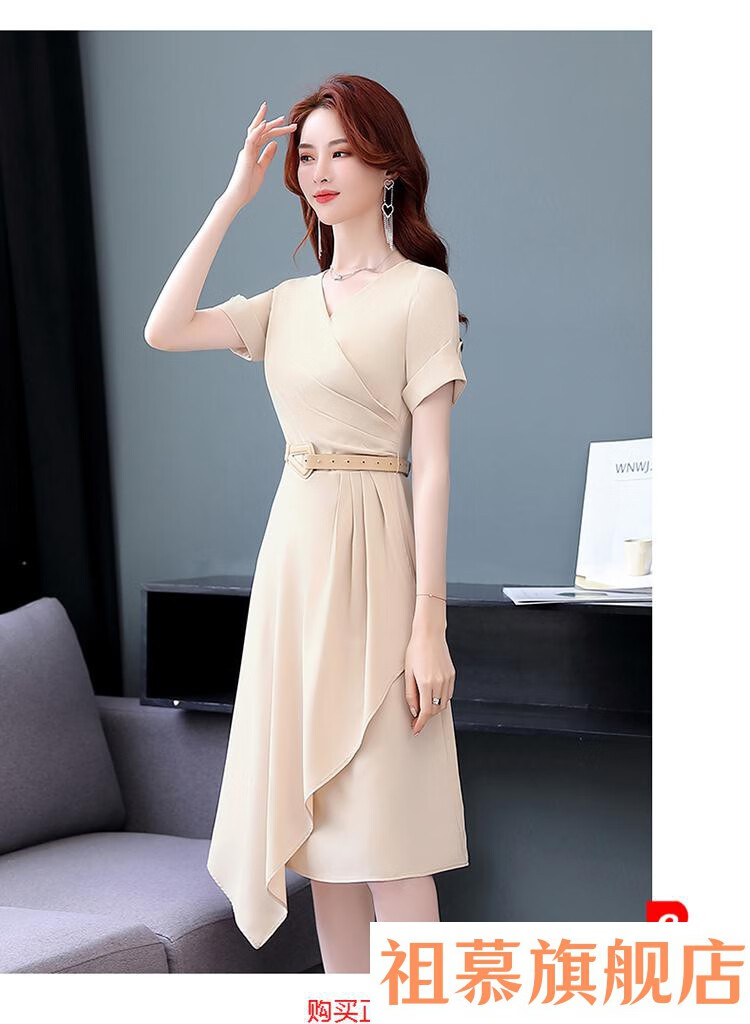 轻奢女装杭州真丝连衣裙2021新款夏35一4女装30岁年轻款40典雅裙子