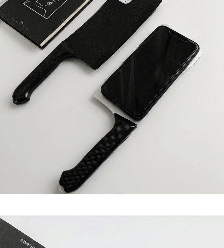 苹果5s/6/7/8plus菜刀造型手机壳iphone11promax硅胶x/xs刀搞怪xr