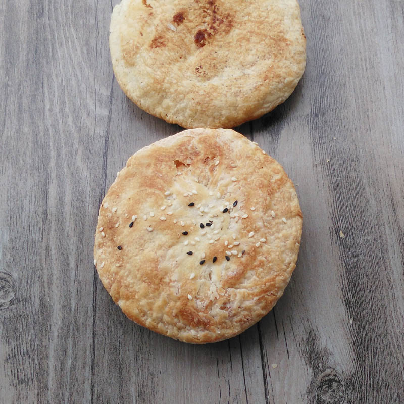 烧饼湖南衡阳特产常宁烧饼白沙茅市白糖桂花味烧饼烤饼