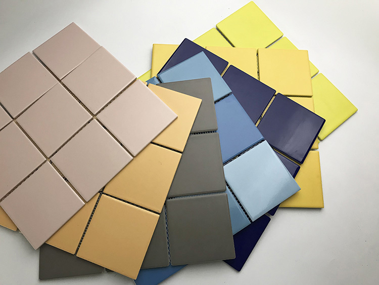 永福里北欧纯色九宫格马赛克厨房浴室彩色瓷砖卫生间格子瓷砖907土