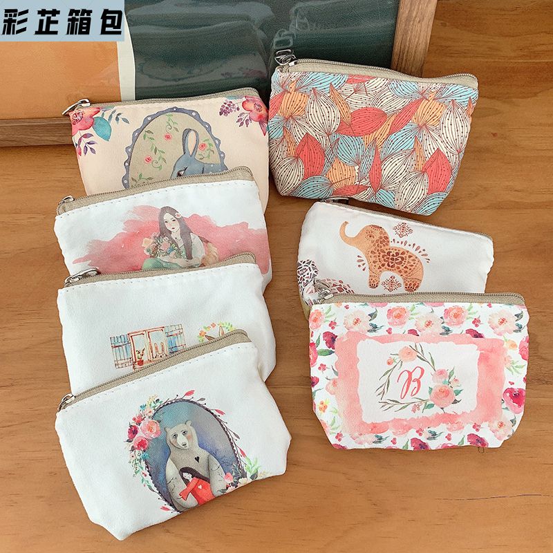 小布包零钱包女小号钱包布艺手拿硬币包简约卡包口红包帆布包 小号