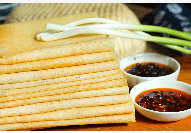 小米煎饼500g山东特产大煎饼手工杂粮煎饼果子面饼皮薄脆手抓饼【图片