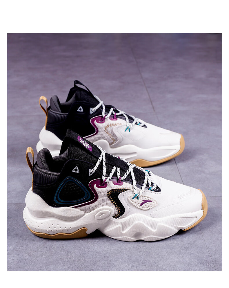 安踏霸道威锋运动鞋官方秋冬季新款潮流厚底休闲鞋112148080808010黑