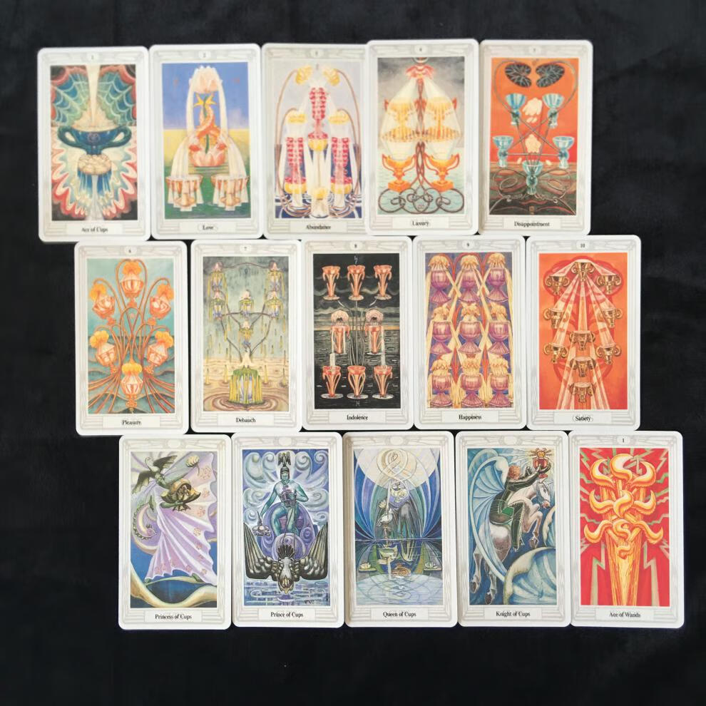 dcw aleister crowley thoth tarot 透特塔罗牌英文定制卡牌 透特塔罗