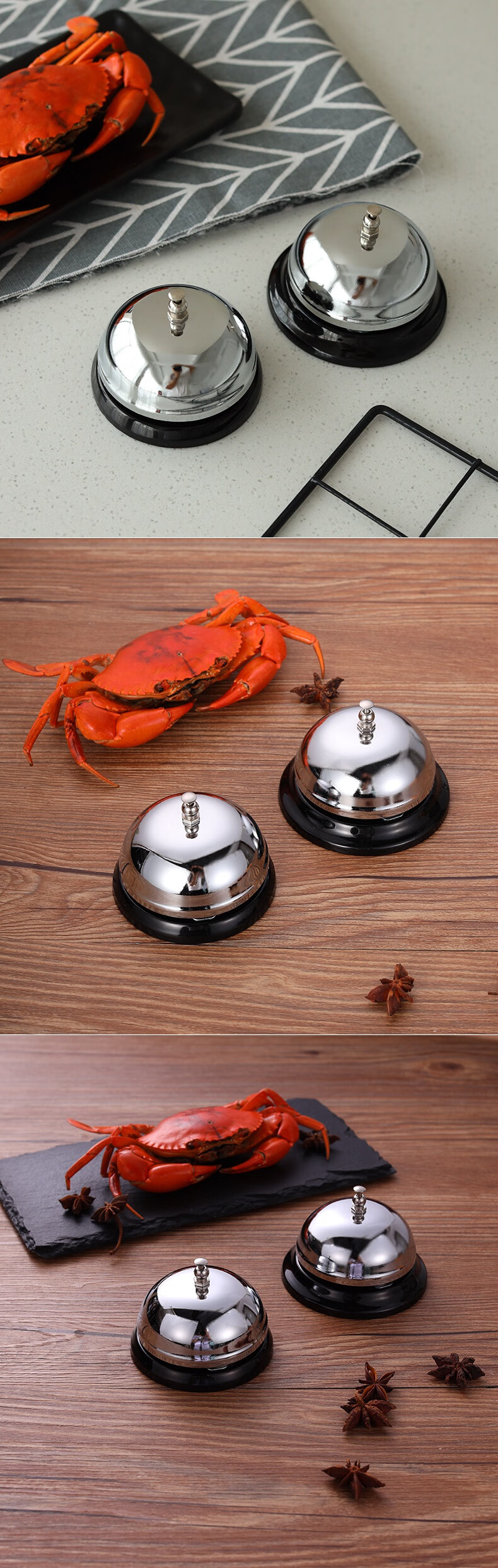 传菜铃饭店厨房叫餐铃呼叫传唤铃吧台抢答铃出餐铃上菜铃铛按铃器