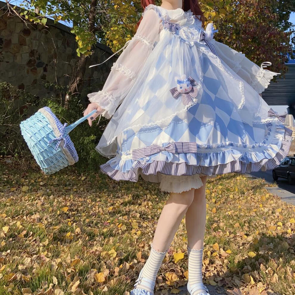 lolita裙洛丽塔洋装甜系可爱吊带日常洋装连衣裙公主裙春秋 【全款