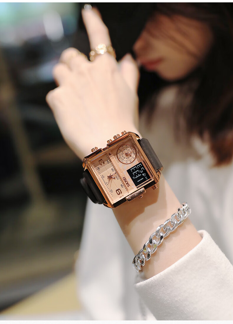 2022年新品女士手表霸气手表女冷淡风简约潮流时尚百搭休闲气质轻奢