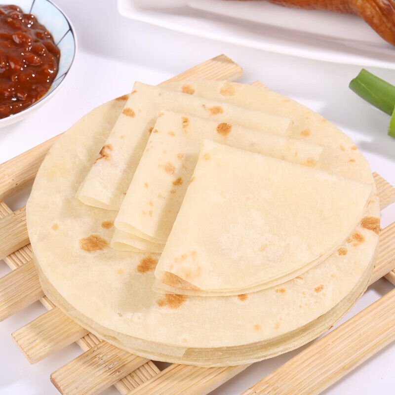山东烤鸭饼荷叶饼春饼小麦粉小薄饼90张家庭商用实惠装