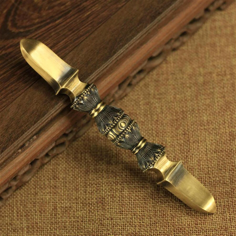 【提伯斯】佛像唐密真言宗独股杵16cm 合金金刚杵降魔杵法器宝杵 一字