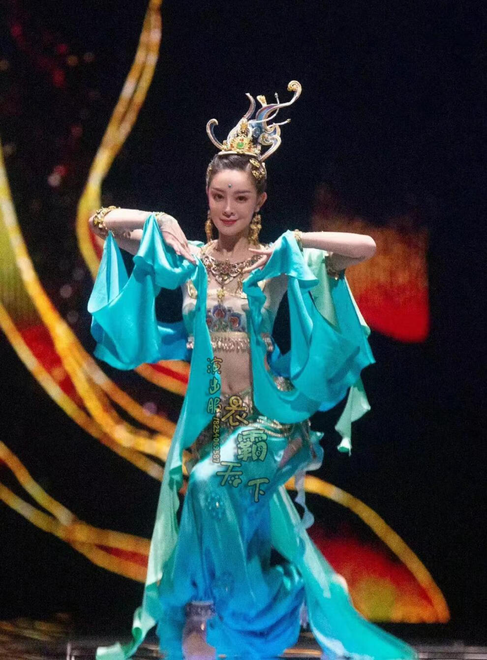 秉藜 敦煌飞天舞蹈服新款夏季遇见古典舞蹈演出服少儿民族天女反弹