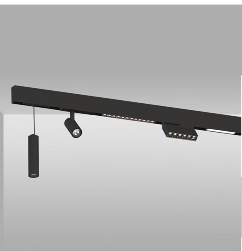 恒永泰 嵌入式磁吸轨道灯 led线条灯吊装条形射灯客厅无主灯照明无边