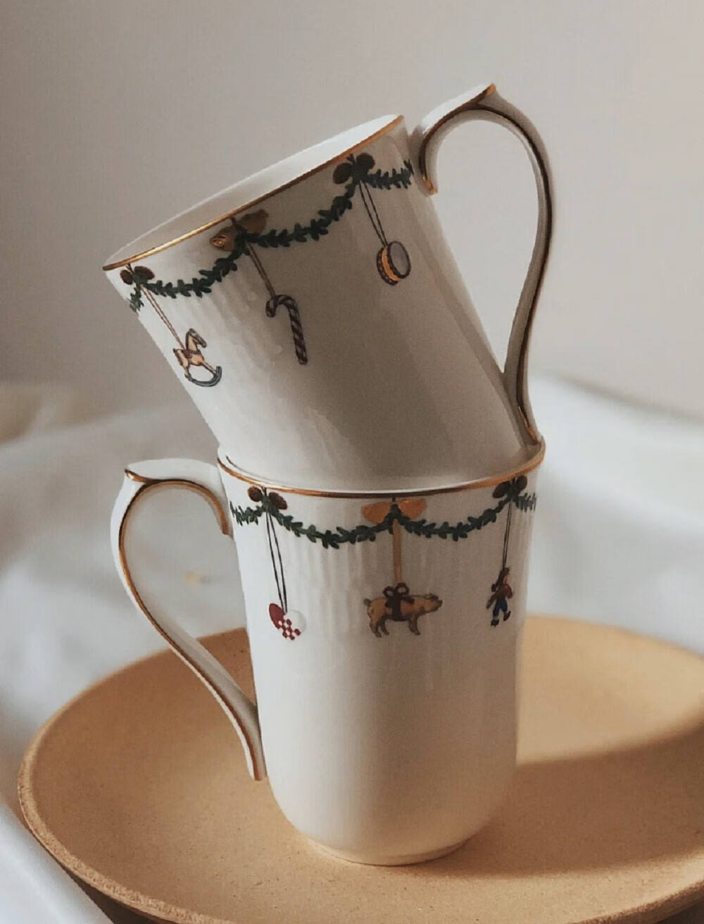 哥本哈根餐具哥本哈根royal copenhagen经典圣诞北欧餐具下午茶手绘