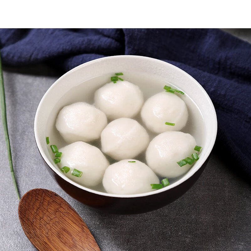 福州海欣鱼丸整箱批包心鱼丸关东煮火锅中小鱼丸正宗手工冷冻纯发蓝色