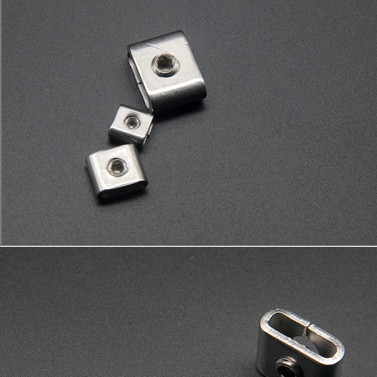 kelekel304不锈钢扎带扣钉卡扣牙型螺丝型打包扣固定抱箍金属活扎扣卡