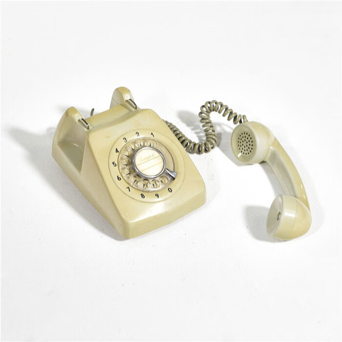 老式转盘电话机80后复古装饰道具古董老物件摆件日式彩色怀旧座机土