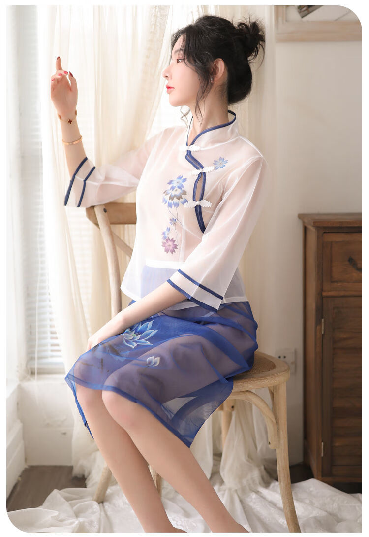 新款情趣性感内衣古装透视制服激情套装旗袍开档睡裙角色扮演成人情趣