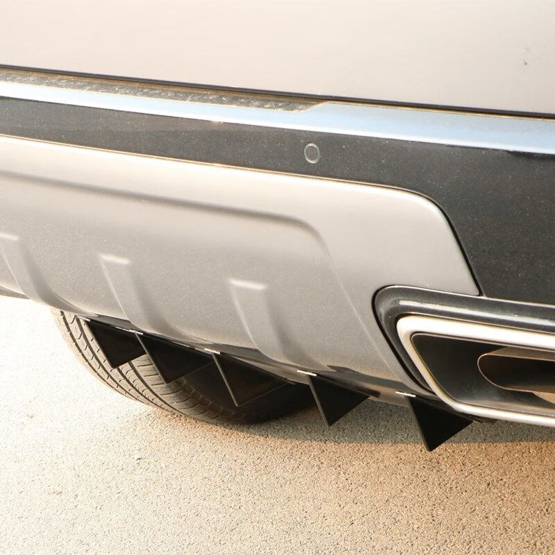 汽车改装后扰流板保险杠底盘装饰运动通用导流板小后包围加装后唇4个