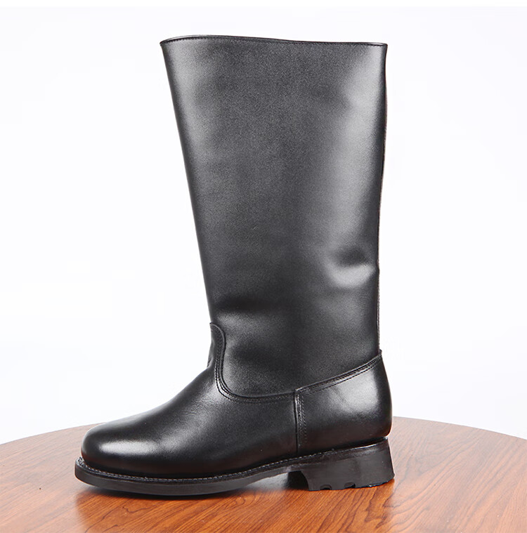 3516厂皮高筒马靴头层牛皮秋冬防风保暖坦克靴长筒骑行机车靴男品质
