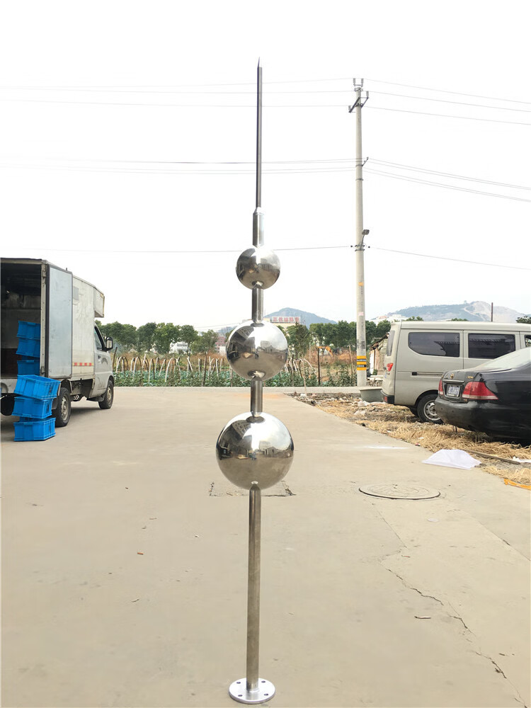 防雷器避雷针工程室外屋顶楼顶家用别墅避雷户外工业不锈钢避雷针