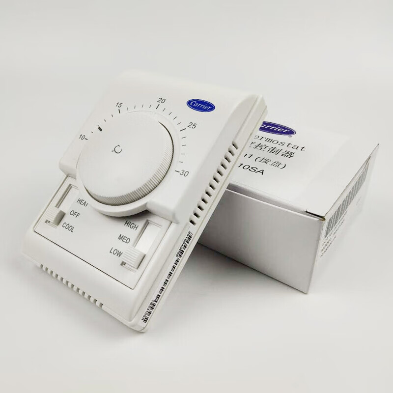 定制开利机械式温控器中央空调三速开关风机盘管控制面板tms310satm