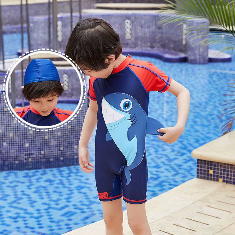 其他品牌 儿童泳裤儿童泳衣男孩防晒速干分体泳装男童小学生中大童泳