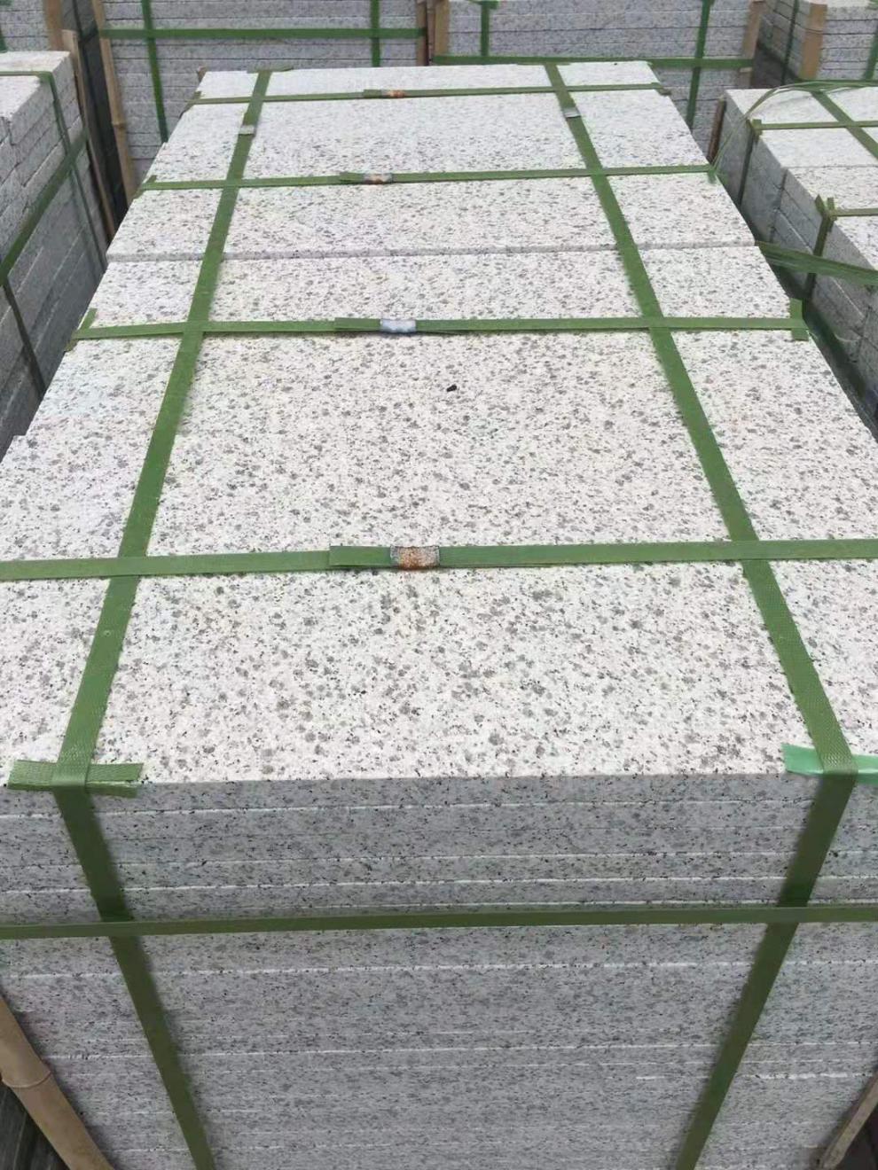 铺地石板花岗岩大理石芝麻白芝麻灰黑黄锈火烧板荔枝面抛光路沿侧平石