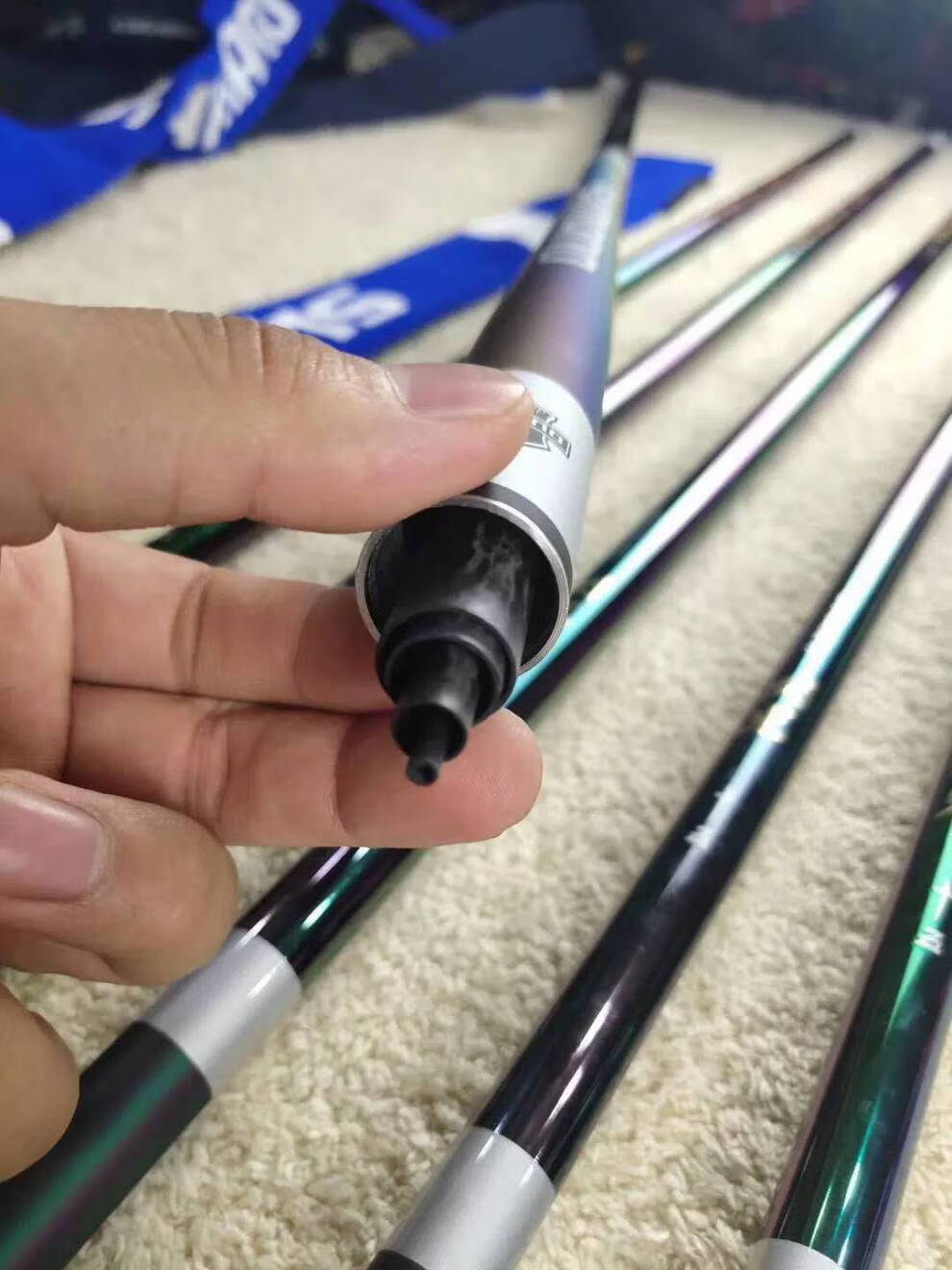 日本翔风极风彩虹版高碳轻硬28调手竿长节台钓竿5点4米竿稍礼包