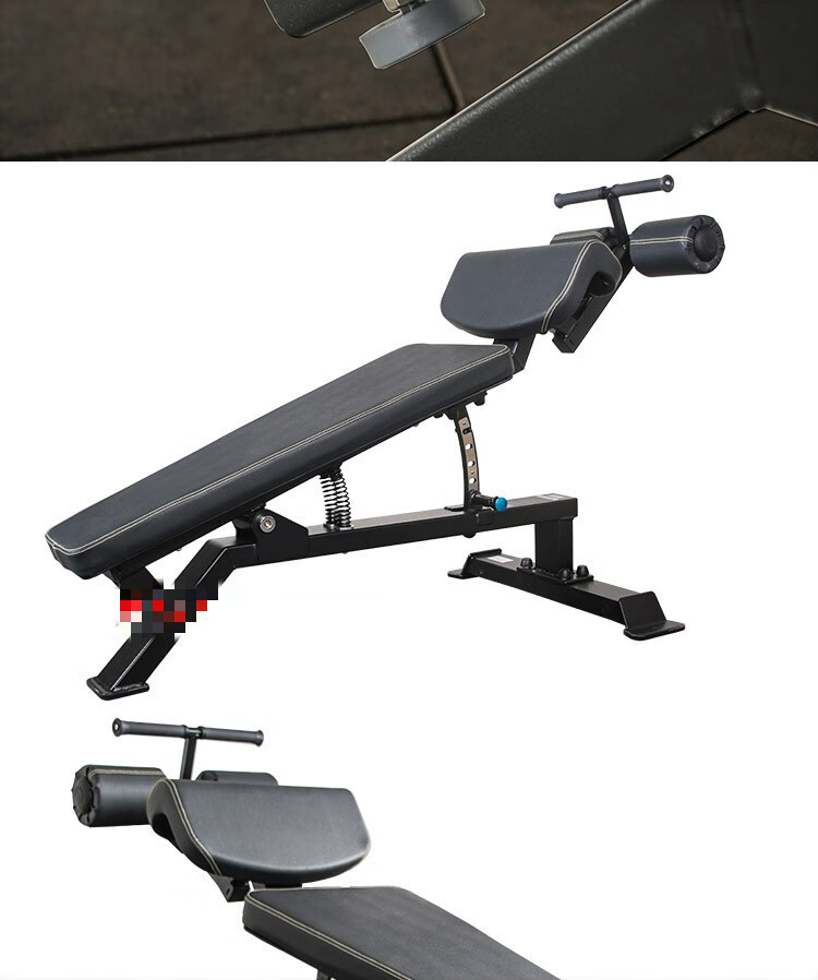 一立轻奢品牌商用可调节下斜腹肌板仰卧起坐板健身椅卷腹美腰提臀